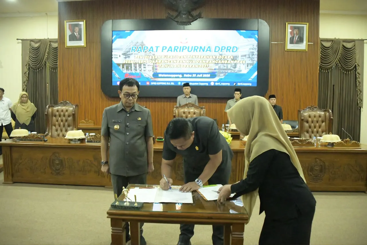 Bupati Soppeng dan DPRD Sepakati KUA-PPAS Tahun Anggaran 2027
