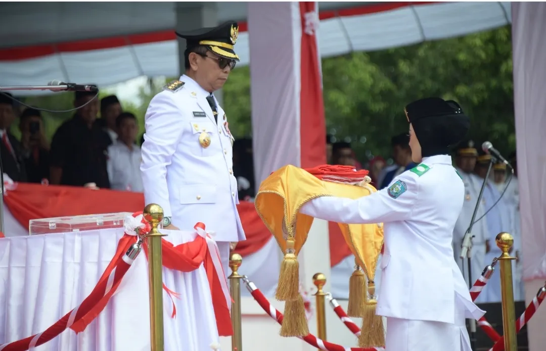 Bupati Soppeng Pimpin Upacara Pengibaran Bendera HUT Kemerdekaan ke-81 RI