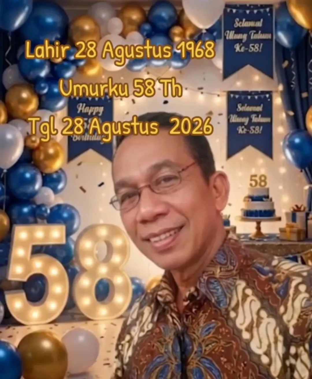Selamat Ulang Tahun: Doa dan Harapan di Hari Ulang Tahun Ke-58 Ketua Dewan Etik, Pak Hamka